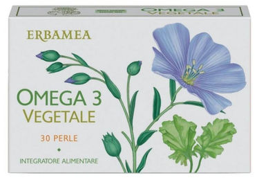 Erbamea Omega 3 Pflanzlich 350 mg 30 vegetarische Kapseln Gluten- und Laktosefrei – Bild 1 von 1