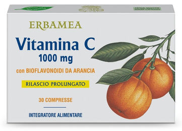 ERBAMEA Vitamin C Ascorbinsäure 1000 mg Tabletten glutenfrei und laktosefrei 30 Stück – Bild 1 von 1