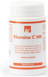 Erbavoglio Vitamin C 500 mg Kapseln mit Acerola und Hagebutte, 100 Kapseln, laktosefrei, glutenfrei und zuckerfrei – Bild 1 von 1