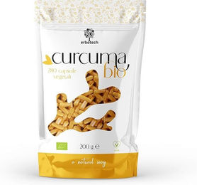 ERBOTECH Bio Kurkuma Kapseln vegan und ohne Zusatzstoffe – Bild 1 von 1