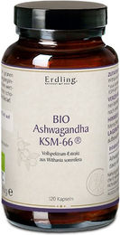 Erdling BIO Ashwagandha KSM-66 vegan Kapseln 120 Stück – Bild 1 von 1