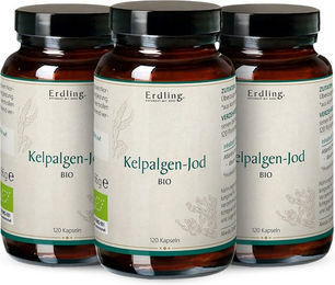 Erdling BIO Kelpalgen-Jod Kapseln vegan und ohne Zusatzstoffe – Bild 1 von 2