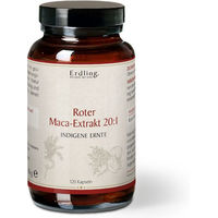 Produktbild von Erdling Roter Maca-Extrakt 20:1 Kapseln vegan ohne Zusatzstoffe 120 Stück
