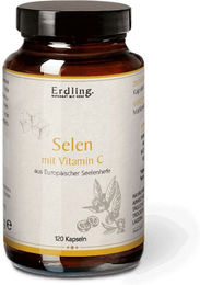Erdling Selen mit Vitamin C Selenhefe Kapseln Bio Vegan Glutenfrei 120 Stück – Bild 1 von 1