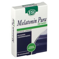 Produktbild von ESI Melatonin Pura Retard Mikrotabletten vegan zuckerfrei glutenfrei laktosefrei 90 Stück
