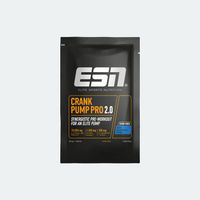 Produktbild von ESN Crank Pump Pro 2.0 Pre-Workout Booster Blue Raspberry Pulver 30 g
