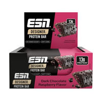 Produktbild von ESN Designer Bar Box Proteinriegel Dark Chocolate Raspberry zuckerfrei 12 x 45 g