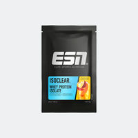 Produktbild von ESN Isoclear Whey Protein Isolat Mango Peach Iced Tea Pulver 30g zuckerfrei fettfrei laktosefrei