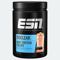 Produktbild von ESN Isoclear Whey Protein Isolat Peach Rings 908g zuckerfrei fettfrei laktosefrei