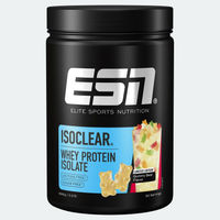 Produktbild von ESN Isoclear Whey Protein Isolat Pulver Gummy Bear 908g zuckerfrei fettfrei laktosefrei