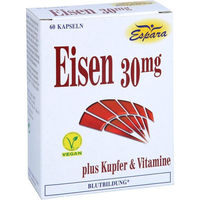 Produktbild von Espara Eisen Sulfat Kapseln ohne Gelatine 60 Stück