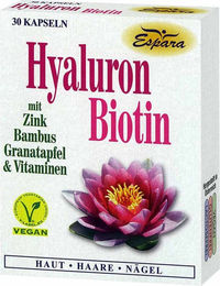 Espara Hyaluron Biotin Kapseln Beauty-Kollagen-Kombi vegan glutenfrei laktosefrei – Bild 1 von 1