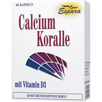 Produktbild von Espara Korallen Calcium Algenkalk Sango Kapseln glutenfrei und laktosefrei
