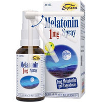 Produktbild von Espara Melatonin 1 mg Spray vegan glutenfrei laktosefrei 30 ml