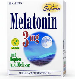 Espara Melatonin Kapseln 3mg 60 Stück – Bild 1 von 2