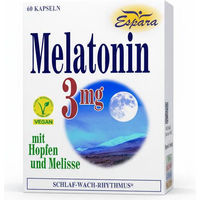 Produktbild von Espara Melatonin Kapseln 3mg 60 Stück