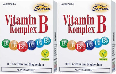 Espara Vitamin B-Komplex Kapseln vegan glutenfrei laktosefrei 120 Stück – Bild 1 von 1