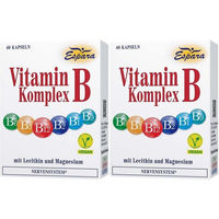 Produktbild von Espara Vitamin B-Komplex Kapseln vegan glutenfrei laktosefrei 120 Stück