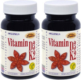 Espara Vitamin D3-K2 Kapseln vegan ohne Gelatine 100 Stück – Bild 1 von 1