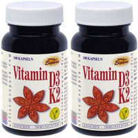 Produktbild von Espara Vitamin D3-K2 Kapseln vegan ohne Gelatine 100 Stück