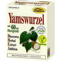 Produktbild von Espara Yamswurzel Kapseln vegan glutenfrei laktosefrei