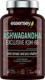 Essensey Ashwagandha KSM-66 200 mg 90 Kapseln vegetarisch ohne Zusatzstoffe – Bild 1 von 6