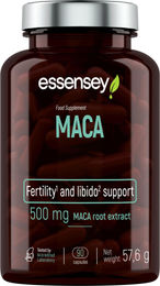 Essensey Maca Extrakt 500 mg vegetarisch ohne Zusatzstoffe 90 Kapseln – Bild 1 von 6
