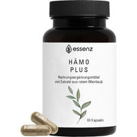 Produktbild von ESSENZ Hämo Plus Kapseln mit Rotem Weinlaub und Pflanzenextrakten