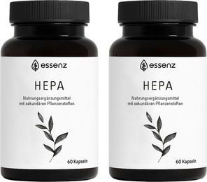 ESSENZ Hepa Kapseln mit Cholin, Mariendistel und Artischocke 120 Stück laktosefrei und glutenfrei – Bild 1 von 5