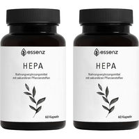 Produktbild von ESSENZ Hepa Kapseln mit Cholin, Mariendistel und Artischocke 120 Stück laktosefrei und glutenfrei