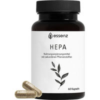 Produktbild von Essenz Hepa Plus Kapseln mit Mariendistel, Artischocken und Löwenzahn Extrakt, laktosefrei und glutenfrei, 60 Kapseln