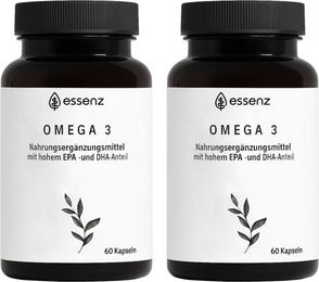 ESSENZ Omega 3 Kapseln mit EPA und DHA aus Fischöl 120 Kapseln – Bild 1 von 4