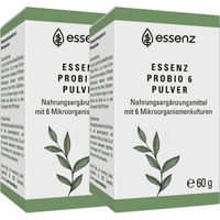 Produktbild von ESSENZ Probio 6 Pulver mit 6 Bakterienstämmen und Inulin laktosefrei glutenfrei ohne Zusatzstoffe