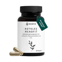 Produktbild von Essenz Rotklee MenoFit Kräuter-Komplex Kapseln mit Rotklee-Extrakt und Maca 60 Stück vegan glutenfrei laktosefrei