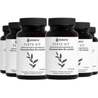 Produktbild von ESSENZ Testo Vit Kapseln für Männer mit Ashwagandha, Maca und Bockshornklee vegan glutenfrei laktosefrei ohne Zusatzstoffe