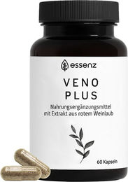 Essenz Veno Plus Kapseln mit rotem Weinlaub und Rutin – Bild 1 von 2