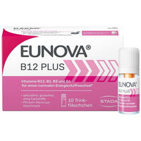 Produktbild von Eunova B12 Plus B-Komplex Flüssig Vegan Laktosefrei Glutenfrei