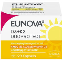 Produktbild von Eunova DuoProtect Vitamin D3 und K2 4000 IE und 80 µg Kapseln