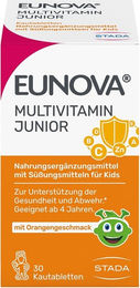 Eunova Junior Lutschtabletten für Kinder zuckerfrei ohne Zusatzstoffe 30 Stück – Bild 1 von 2
