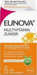 Eunova Junior Lutschtabletten zuckerfrei ohne Zusatzstoffe 100 Stück – Bild 1 von 2