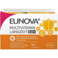Produktbild von Eunova Langzeit 50+ Multivitaminpräparat für Senioren, Kapseln, 60 Stück, glutenfrei und laktosefrei