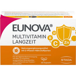 Eunova Langzeit Mikronährstoffkombination Kapseln mit Vitaminen und Mineralstoffen glutenfrei und laktosefrei 60 Stück – Bild 1 von 3