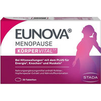 Produktbild von Eunova Menopause Körper Vital Tabletten für Frauen vegetarisch laktosefrei glutenfrei 30 Stück
