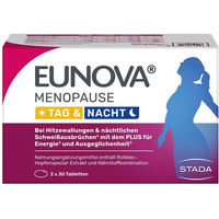 Produktbild von Eunova Menopause Tag & Nacht Tabletten vegan laktosefrei glutenfrei 60 Stück