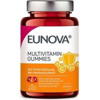 Produktbild von Eunova Multivitamin Gummies ohne Zusatzstoffe für Erwachsene und Kinder 60 Stück