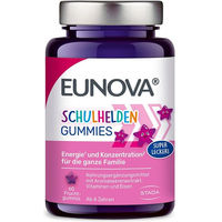 Produktbild von Eunova Schulhelden Gummies ohne Zusatzstoffe für Kinder 60 Stück