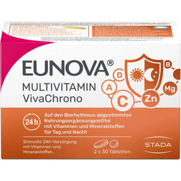 Eunova VivaChrono Vitamin- und Mineralstoffversorgung Tabletten vegan 60 Stück – Bild 1 von 3