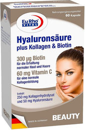 EuRho Vital Beauty-Kollagen-Kombi mit Hyaluronsäure und Biotin Kapseln – Bild 1 von 2