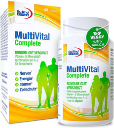EuRho Vital MultiVital Complete Tabletten für Erwachsene Männer und Frauen – Bild 1 von 2