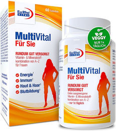 EuRho Vital MultiVital Für Sie Zink Biotin Selen Tabletten 60 Stück – Bild 1 von 1